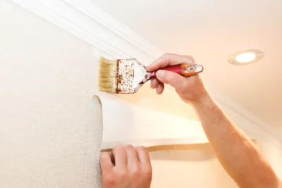 Pose de papier peint à Luçay-le-Mâle — revêtements muraux et toiles de verre
